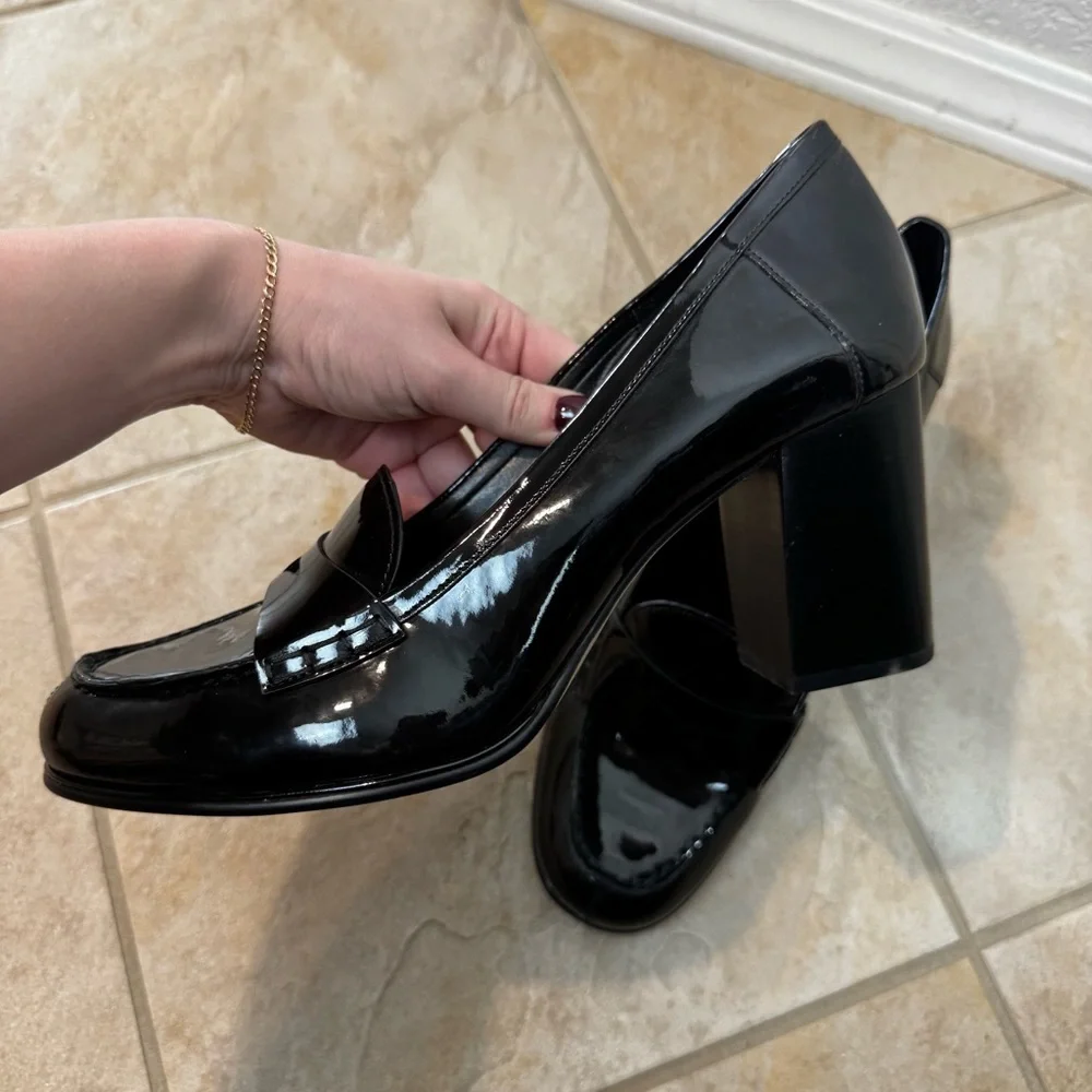 MICHAEL Michael Kors Buchanan Loafer Pumps Patent Leather Size 11 - Picture 5 of 6